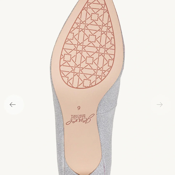 Jewel Badgley Mischa Royalty Pointed Toe Kitten Heel in Silver ✨ - Picture 11 of 12